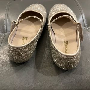 Gold glittery shoes